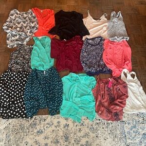 Bundle of 15 shirts - sizes medium